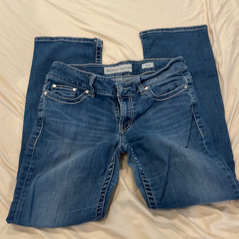 BKE denim boot cut blue jeans size 30R